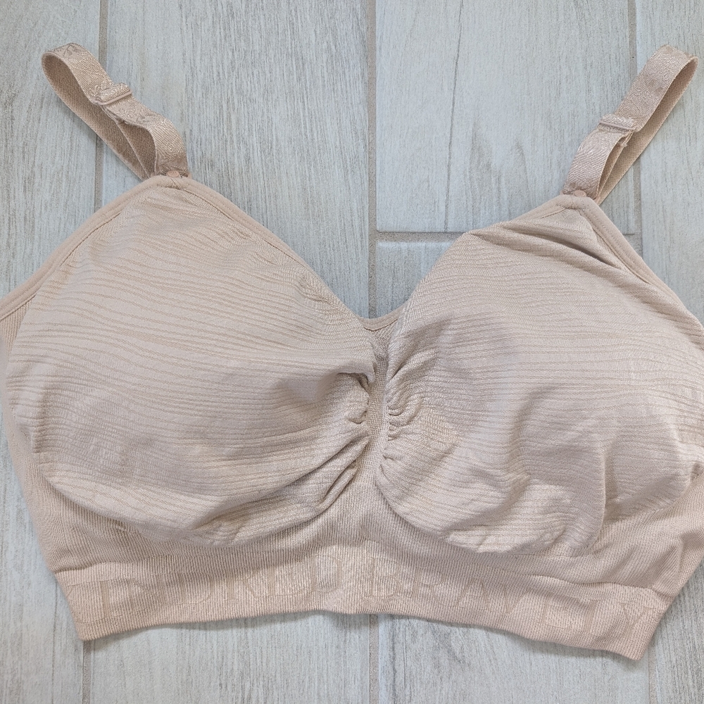 Kindred Bravely Ribbed Nursing Bra in Beige